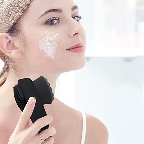 Escova de limpeza facial,Facial Antiderrapante Suave | Ferramenta facial 2 em 1 cerdas macias de car