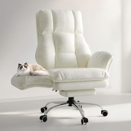 Image of Big and Tall Office Chair, Flip Armrests for Pets & Cross Legged Sitting
