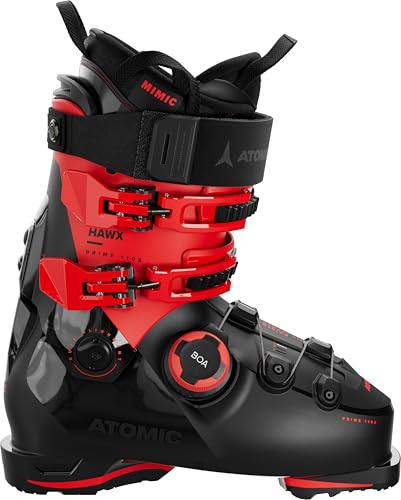 Atomic HAWX Prime 110 S BOA Men's Ski Boots (Black/Red 25, 30/30.5)