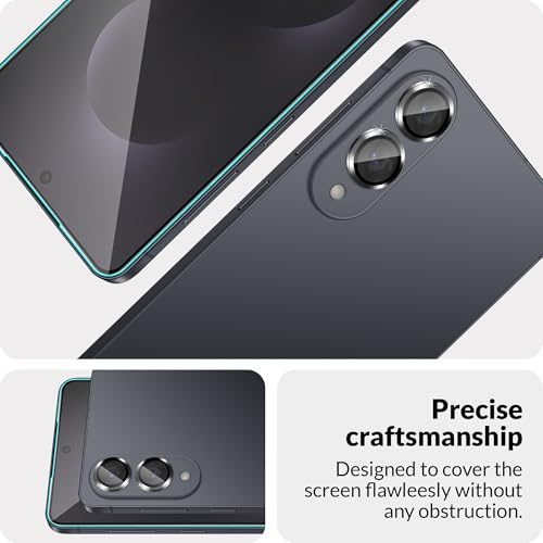 Image of FIRST MART Tempered Glass for Samsung Galaxy S25 Edge 5G with Black Camera Ring Guard & Installation Kit | HD Clear Edge-to-Edge Screen Protector, Scratch Resistant, Case-Friendly | Pack of 1