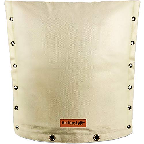Redford Supply Customizable Backflow Preventer Insulation Outdoor Pipe Cover for Winter Freeze Protection | Well Cover, Irrigation Waterproof Pouch, Sprinkler Valve Cover (24'W x 24'H, Beige)