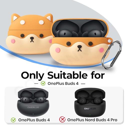 Image of Cartoon Funny Silicone Case Cover Compatible for OnePlus Buds 4 (Shiba)
