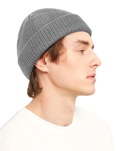 Kiiwah 1P Klassische Fisherman Beanie, Unisex Strickmütze Retro Trawler...
