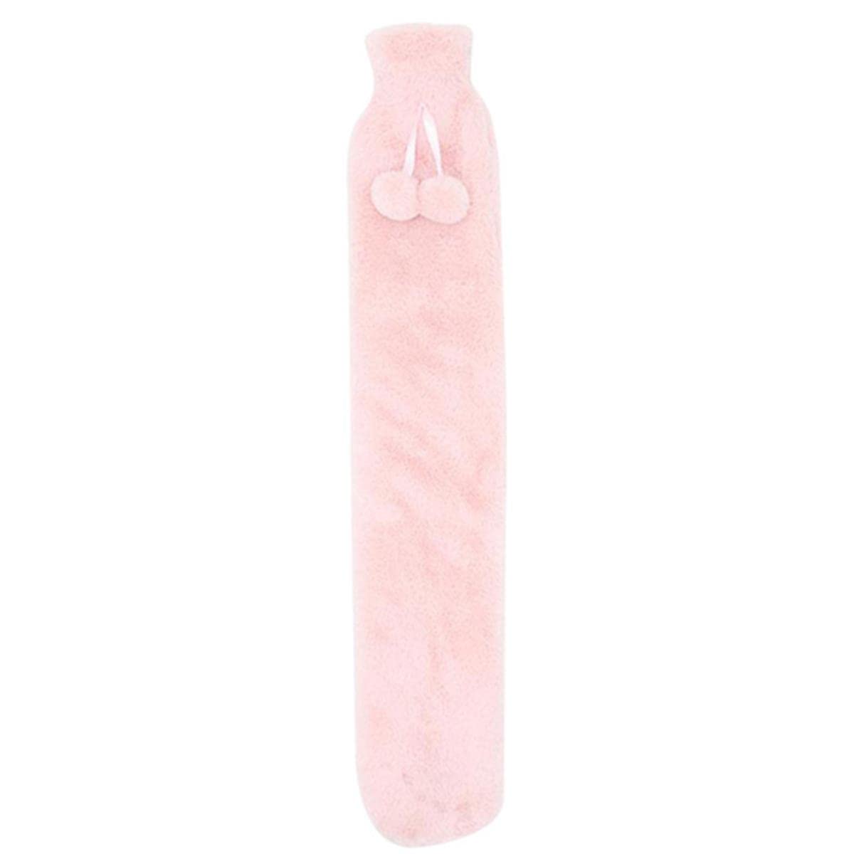 52 x 9,5 cm Lange Wärmflaschentasche, grau, Abnehmbarer Bezug, extra Lange Gummi-Wärmflasche, Taille, Hand, Fußwärmer, CC-E-1000 ml