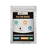 90 Micron Nylon Filter Bags, 2x4 Inch Rosin Press Bags, 40 Pack
