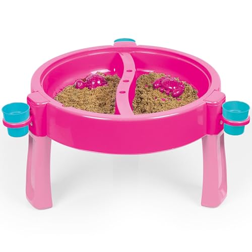 Dolu: 3-in-1 Water & Sand Activity Table - Unicorn, Pink, Blue - Convert to Creativity Table w/Lid, Indoor/Outdoor Sensory Toy, Toddler Kids Ages 2+