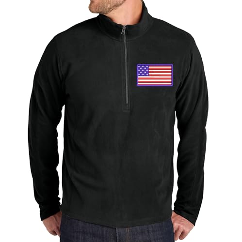 NACRE APPAREL Custom Embroidered Microfleece Half Zip Pullover for Women Men Personalized Embroidery Zip Up Pullover4