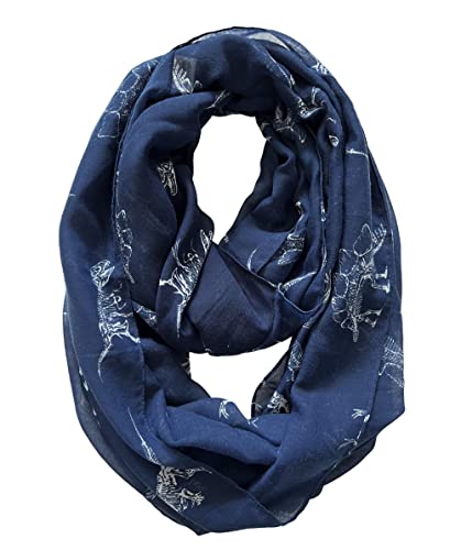 Lina & Lily Dinosaur Print Women's Infinity Scarf Lightweight4