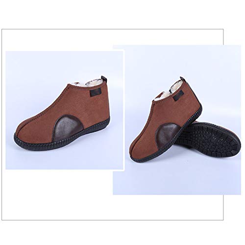 Chaussures de laine en suède de qualité supérieure et coton chaud - 7