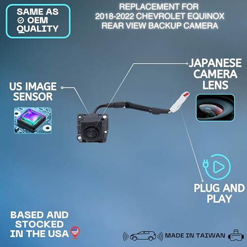 Image of Backup Camera Replaces for 2018-2022 Chevrolet Equinox OE Part # 23137305