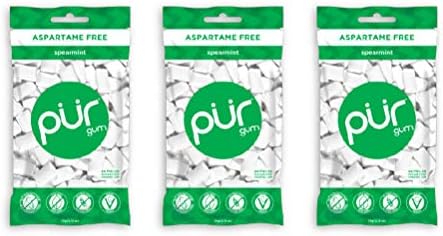 PUR Gum Spearmint, 55Count, 3 Pack