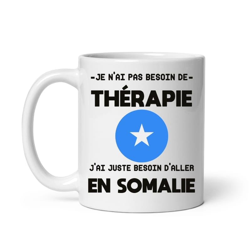 Mug Somalie thérapie humour vacances départ voyage Tasse Somalie
