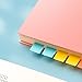 VANRA 960pcs Sticky Index Tabs Bulk Sticky Note Tabs File Tabs Self Adhesive Page Flags Sticker Colored Writable Labels for Bookmarks Page Markers for Books, Planner, Reading (1/2 inch)