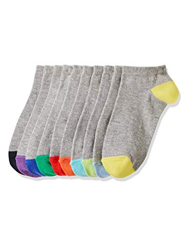 Marchio Amazon - RED WAGON - Coloured Heel And Toe, Calze Bambino, Multicolore (Multicolour), 23-26.5 EU, Label: 6-8 UK Child