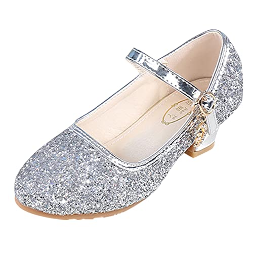 Chaussures de princesse pour fille avec paillettes et talon haut idéal mariage