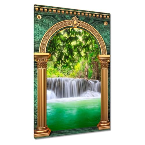 Toile cascade Thaïlande 60x90 cm impression haute définition