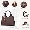 IGOLUMON Handbags for Women PU Leather Women's Top-Handle Bags Designer Handbags for Women Anti Theft Tote Bag with Pompom #2