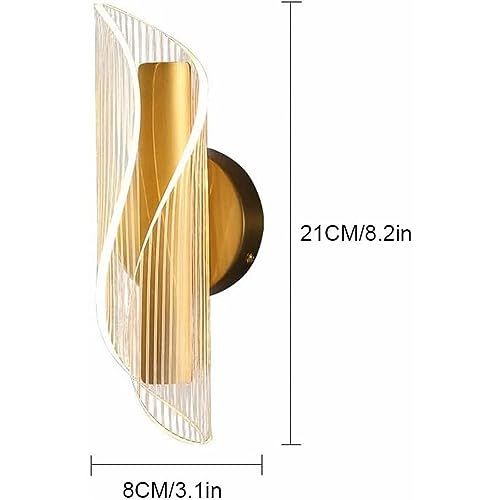 Aplique de pared de hierro con acabado dorado sofisticado para comedor moderno 7