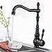 SENWEI Schwarze Bronze Küchenspüle Wasserhahn 360-Grad-Drehung Heiß- und Kaltmischer Badarmaturen Einhebel-europäischer klassischer Wasserhahn Retro