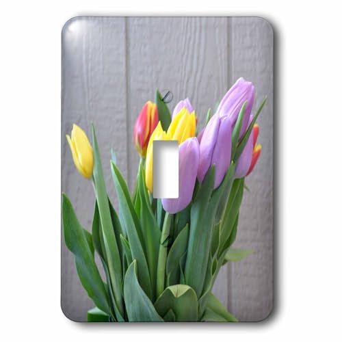 Interrupteur à baïonnette photo fleurs 3dRose LSP_33740_1 décoration murale multicolore - 2