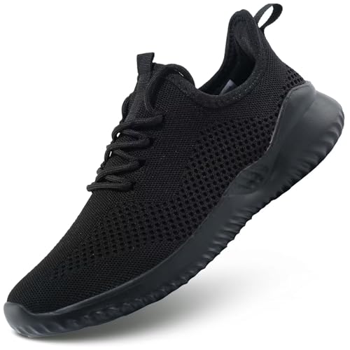 Mens Running Shoes Slip on Walking Tennis Sneakers Fashion Breathable Mesh Soft Sole Casual Athletic Lightweight