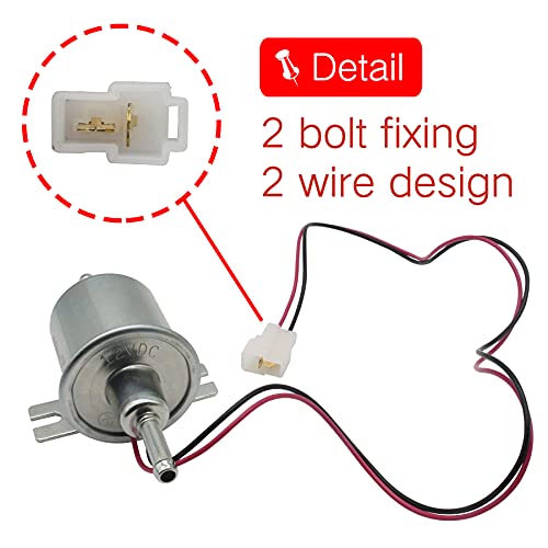 Advanex Electric Fuel Pump 12V Universal Low Pressure 5-9 Psi Gas Diesel Inline Metal Solid Petrol Compatible With Carburetor Hep-02A #TOP3