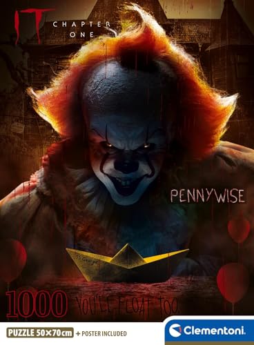 Clementoni Jigsaw Puzzle 1000 pieces, IT Horror Movies, Compact box, Made in Italy, Puzzle for Adults 14-99 Years, Kidult, Gift, 37097 - Image 2