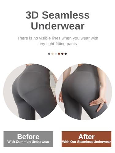 Image of Cuweni Womens Underwear Seamless High Waisted Briefs Silky Stretch No Show Breathable Full Coverage Ladies Panties 6 Pack