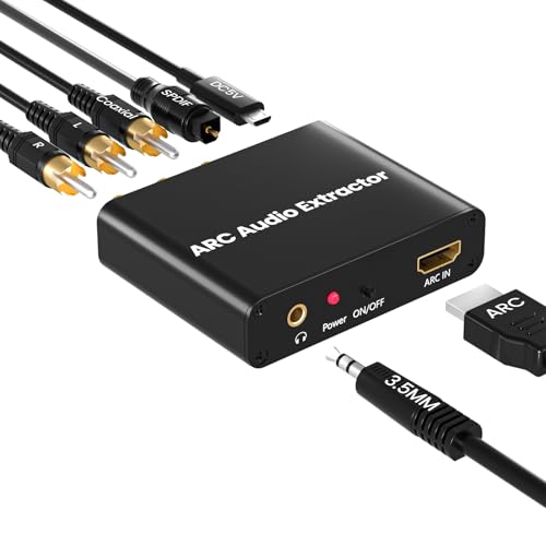 Image of HDMI ARC Audio Extractor Support HDMI ARC to Optical SPDIF 3.5mm AUX Jack