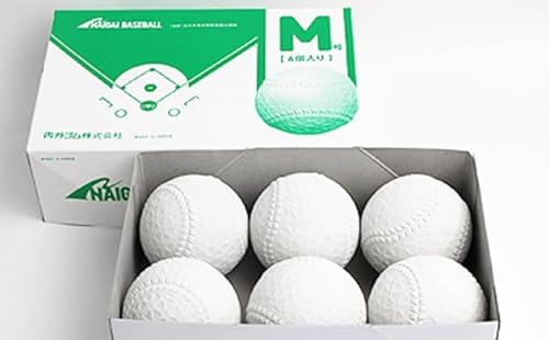 野球ボール 軟式 M号 半ダース 6個入り 公認球 スポーツ 運動 日本製 兵庫 兵庫県 明石 明石市