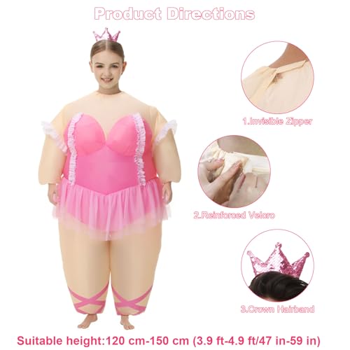Disfraz inflable de ballet para niña miniatura 2