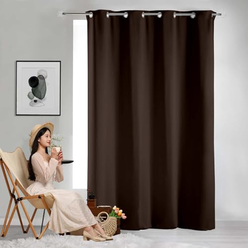 GAIFNAG Vorhang Blickdicht Thermovorhang 120 x 260 cm Blickdicht Abdunkelnd, Größe Und Farbe Wählbar Ösenschal Wohnzimmer Fensterschal für Hochzeit Fenster Wohnzimmer, Braun GAIFNAG Vorhang Blickdicht Thermovorhang 120 x 260 cm Blickdicht Abdunkelnd, Größe Und Farbe Wählbar Ösenschal Wohnzimmer Fensterschal für Hochzeit Fenster Wohnzimmer, Braun