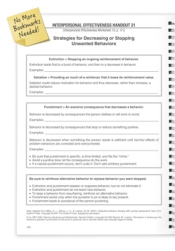 Image of Dbt Skills Training Handouts and Worksheets