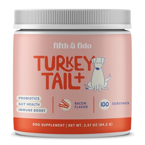Turkey Tail Mushroom for Dogs – Lipoma Treatment for Dogs – Mushroom Supplement for Lumps and Bumps - Dog Wart Remover - Dog Probiotic Mushroom Powder