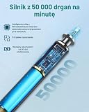 Elektryczna szczoteczka do zębów dla dorosłych i dzieci – elektryczna szczoteczka do zębów z 8 głowicami i 5 trybami. 90 dni pracy baterii, 2 minuty Smart timer, etui podróżne