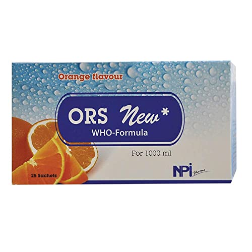 NPI Pharma ORS New Who-Formula Orange Flavour For 1000ml 25 Sachets