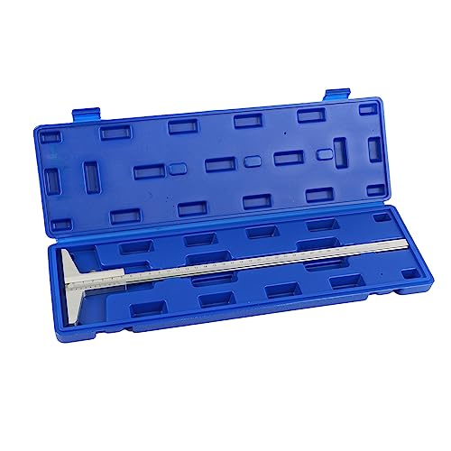 Calibrador Vernier Profundidad Acero Aleación 0-300mm miniatura 1