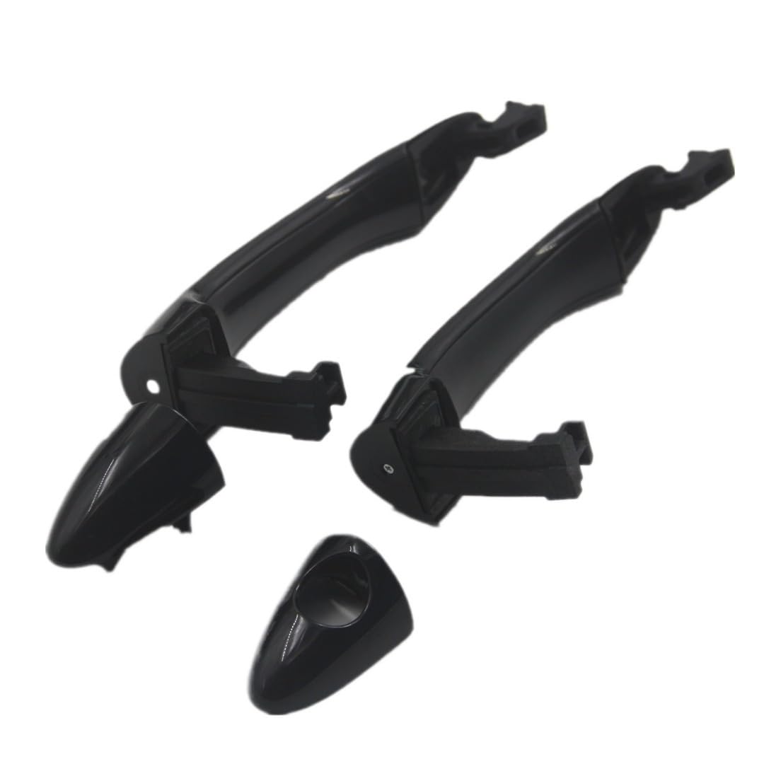 Hiverni Black 1Pc For Kia Sportage 2011-2016 Black Smooth Exterior Door Handle Front Left(,Front Right)