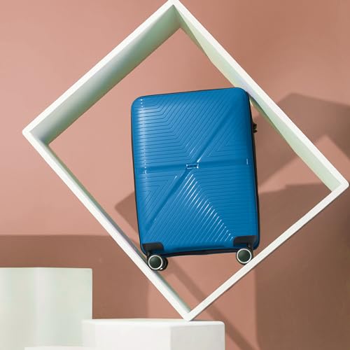Image of Stony Brook by Nasher Miles Axis Hard-Sided Polypropylene Cabin Luggage Teal 20 inch |55cm Trolley Bag