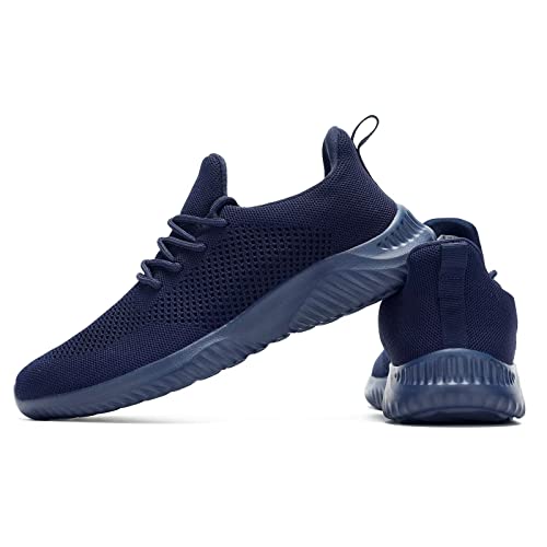 Image of Wrezatro Men's Slip on Walking Shoes Ultra Light Breathable Non Slip Running Shoes Casual Fashion Sneakers Mesh Workout Sports