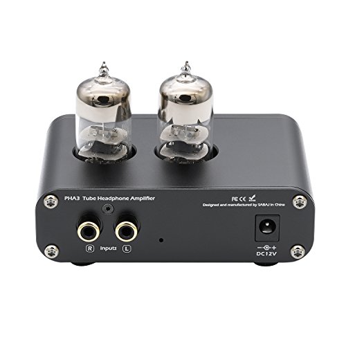 Sabaj PHA3 Vacuum Tube Headphone Amplifier 2X6J9 Low Ground Noise Integrated Stereo Amp Audio HiFi Output Protection for Headphone - Thumbnail 2