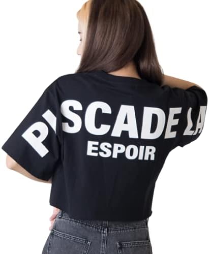 Amazon ウィゴー Tシャツ グラフィックショートt レディース F ブラック Tシャツ カットソー 通販