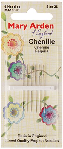 Colonial Needle 6 Count Mary Arden Chenille Needles, Size 26