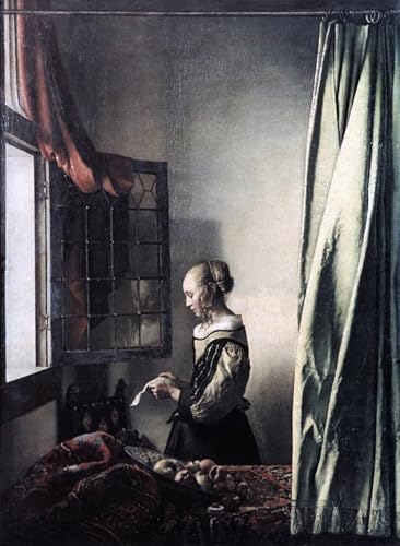 Lienzo Ragazza che legge una lettera de Jan Vermeer de Alta Fidelidad 60x90cm