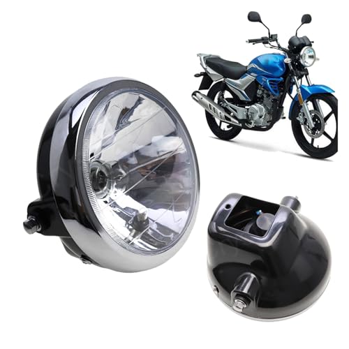 DEMULAX Faro Delantero for Motocicleta de 7' for, YBR125 YBR 125 2002-2013 Faro de Moto
