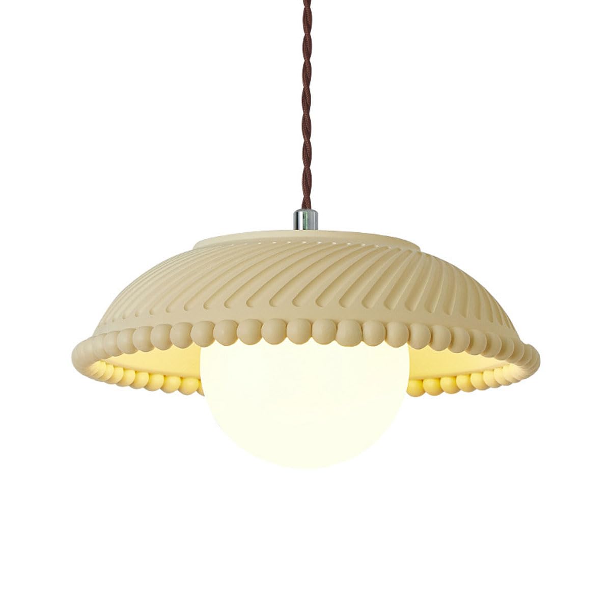 Lámpara colgante flor de loto para eliminar luces agresivas en mesitas de noche