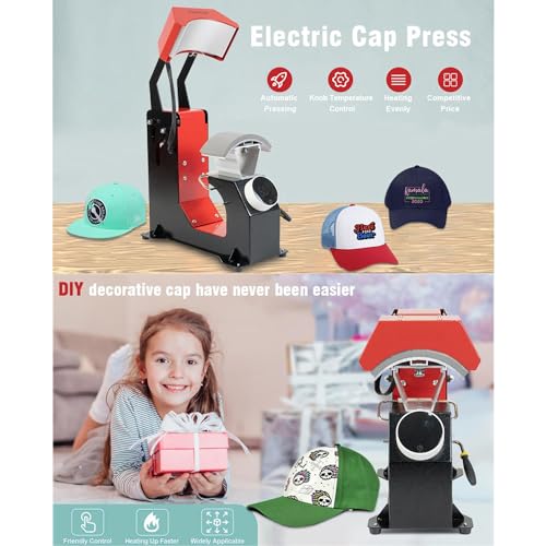 Máquina automática para termofijar gorras con 3 placas intercambiables miniatura 2