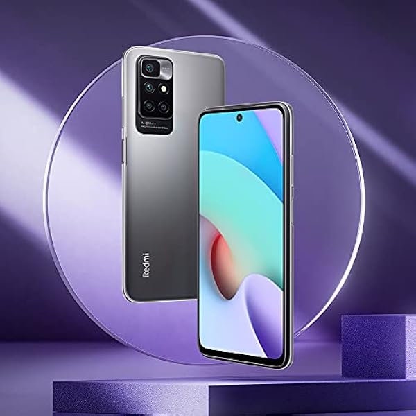 Xiaomi Redmi 10 - Smartphone 4 128 GB, 6.5 Pulgadas FHD 90Hz DotDisplay, MediaTek Helio G88, 50 MP AI Quad Cámara, 5000 mAh, Gris Carbono (versión 2 años de garantía)