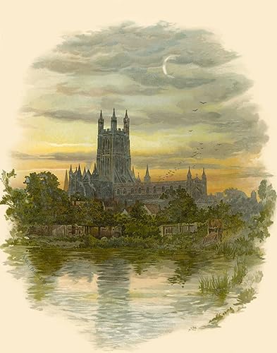 Toile Cathédrale de Gloucester par Arthur Wilde Parsons poster 60x90cm