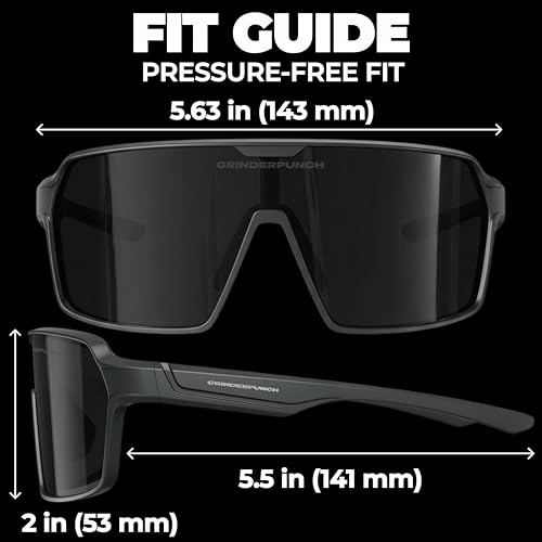 Image of grinderPUNCH Polarized Sports Sunglasses for Men Women UV Protection Shades for Baseball Running Cycling Skiing & Pickleball